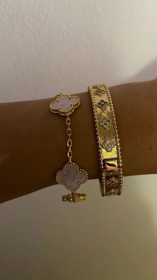 Pink Lindsay Bracelet (diamanté & plain)