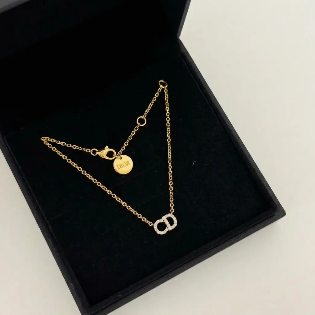 Gold Dahlia Elegant Everyday Necklace