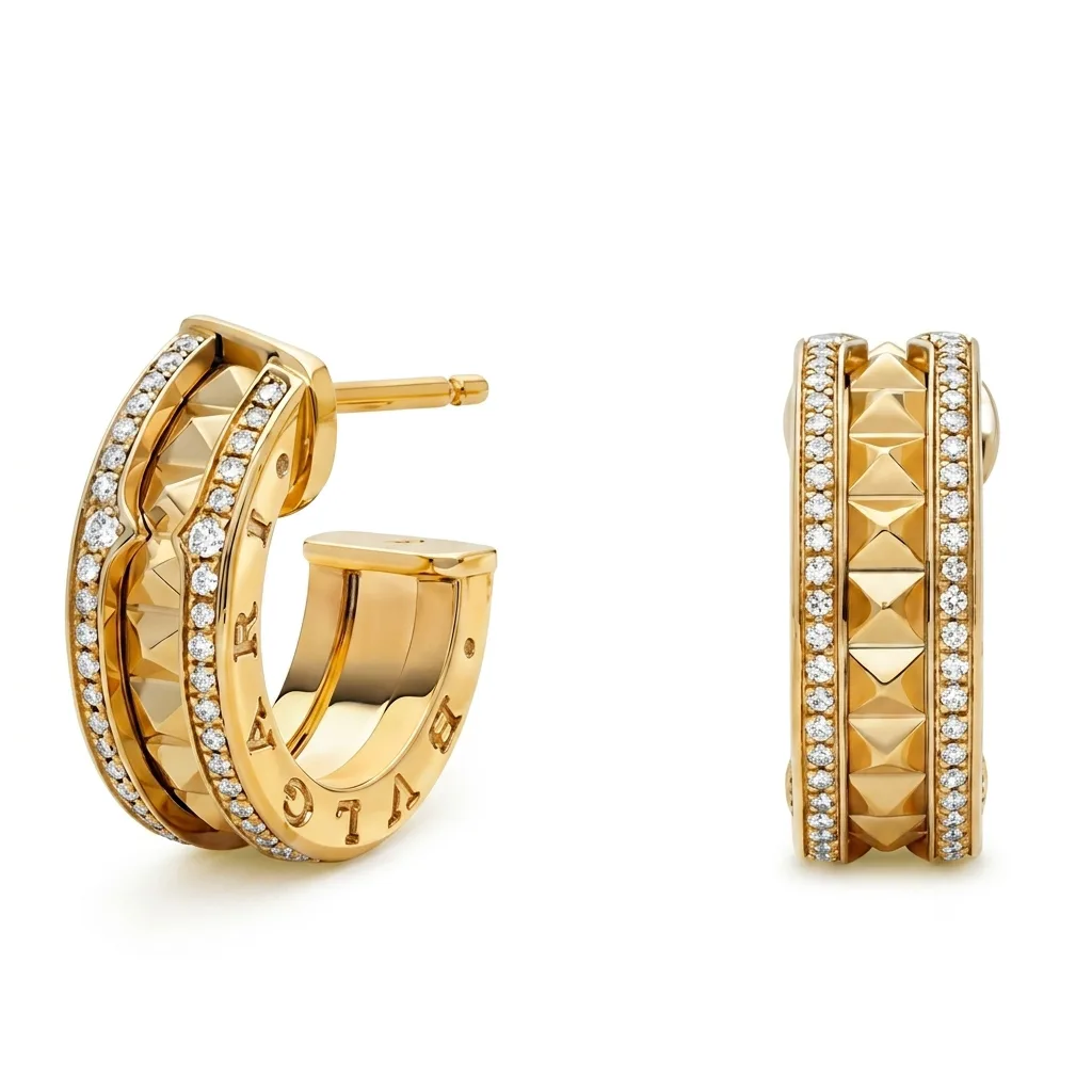 Classy Hoop Diamanté Iva Earrings