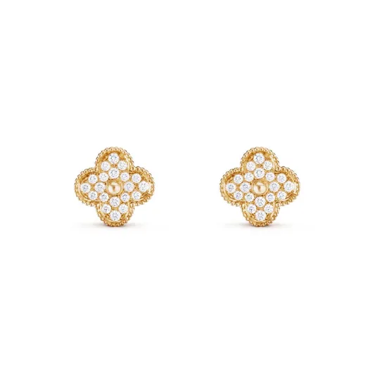 Bianca Gold Diamanté Earrings