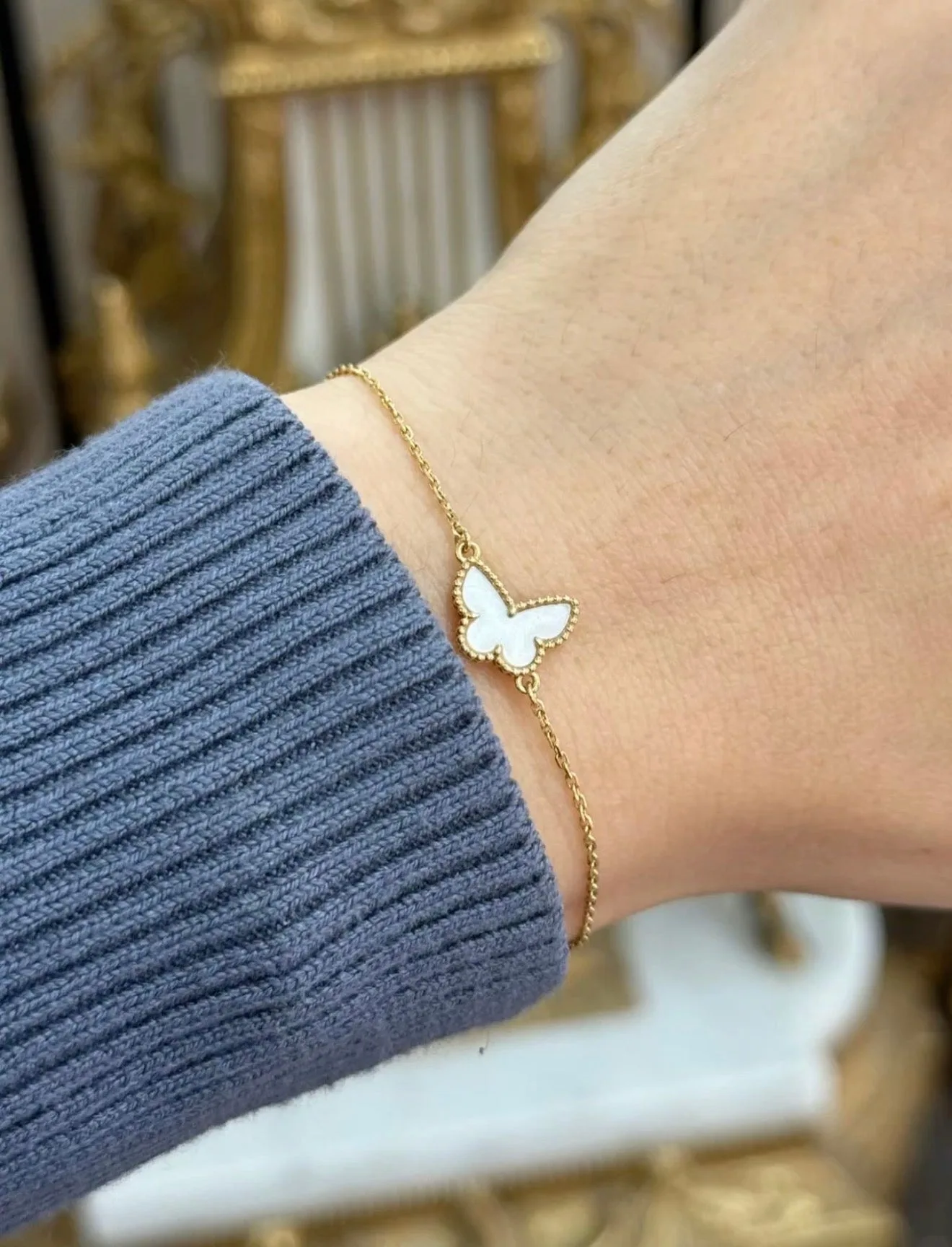 Elara Butterfly Bracelet (gold & silver)