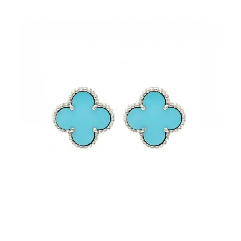 Ocean Blue VC Earrings (in gold & silver)
