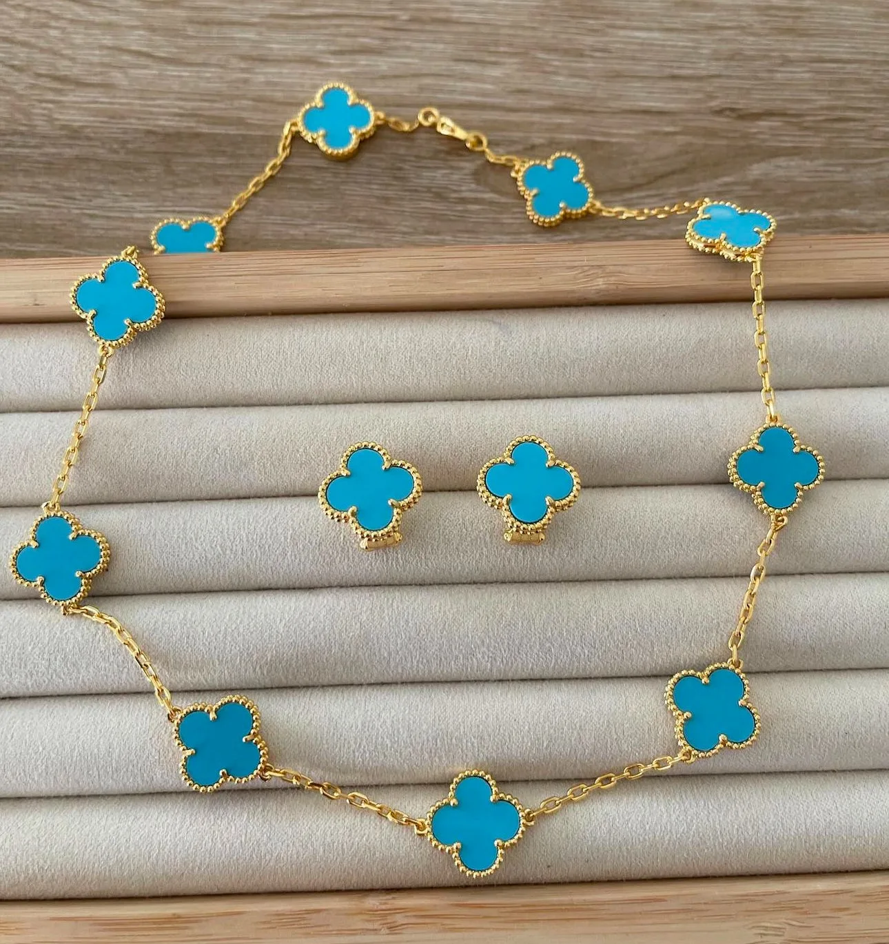 Multi Clover VC Necklace (other colours)