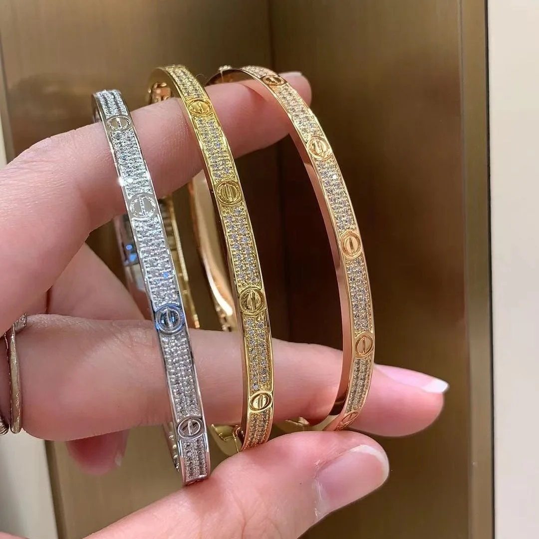 Allana C full diamanté Bracelet (fine) (all colours)