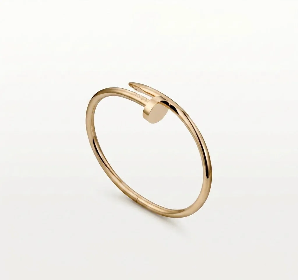 Nail Bracelet (in silver & gold)