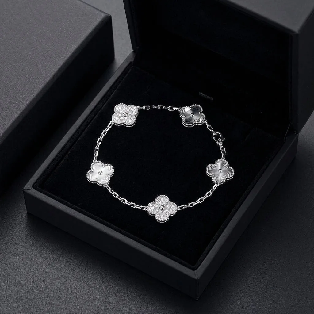 Silver Lindsay Diamanté Bracelet