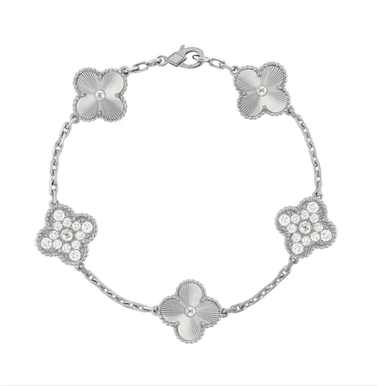 Silver Lindsay Diamanté Bracelet