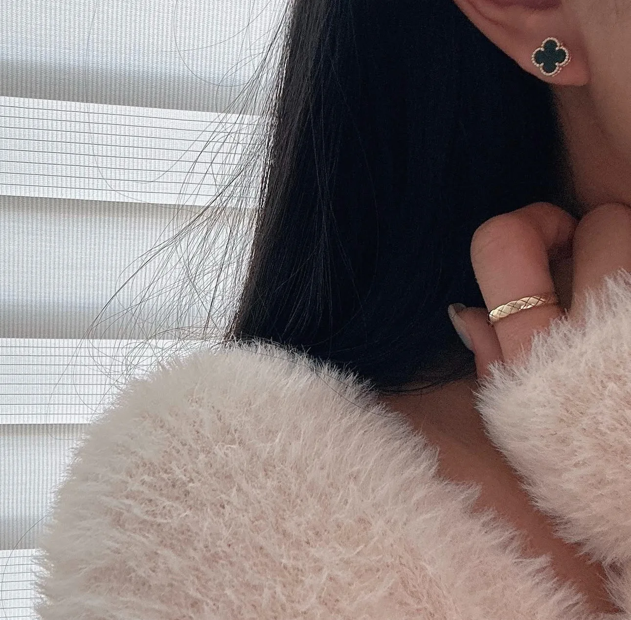 Mini Pearl Earrings (gold & silver & black, rose)