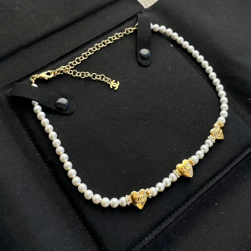 Cece Pearl Gold Necklace
