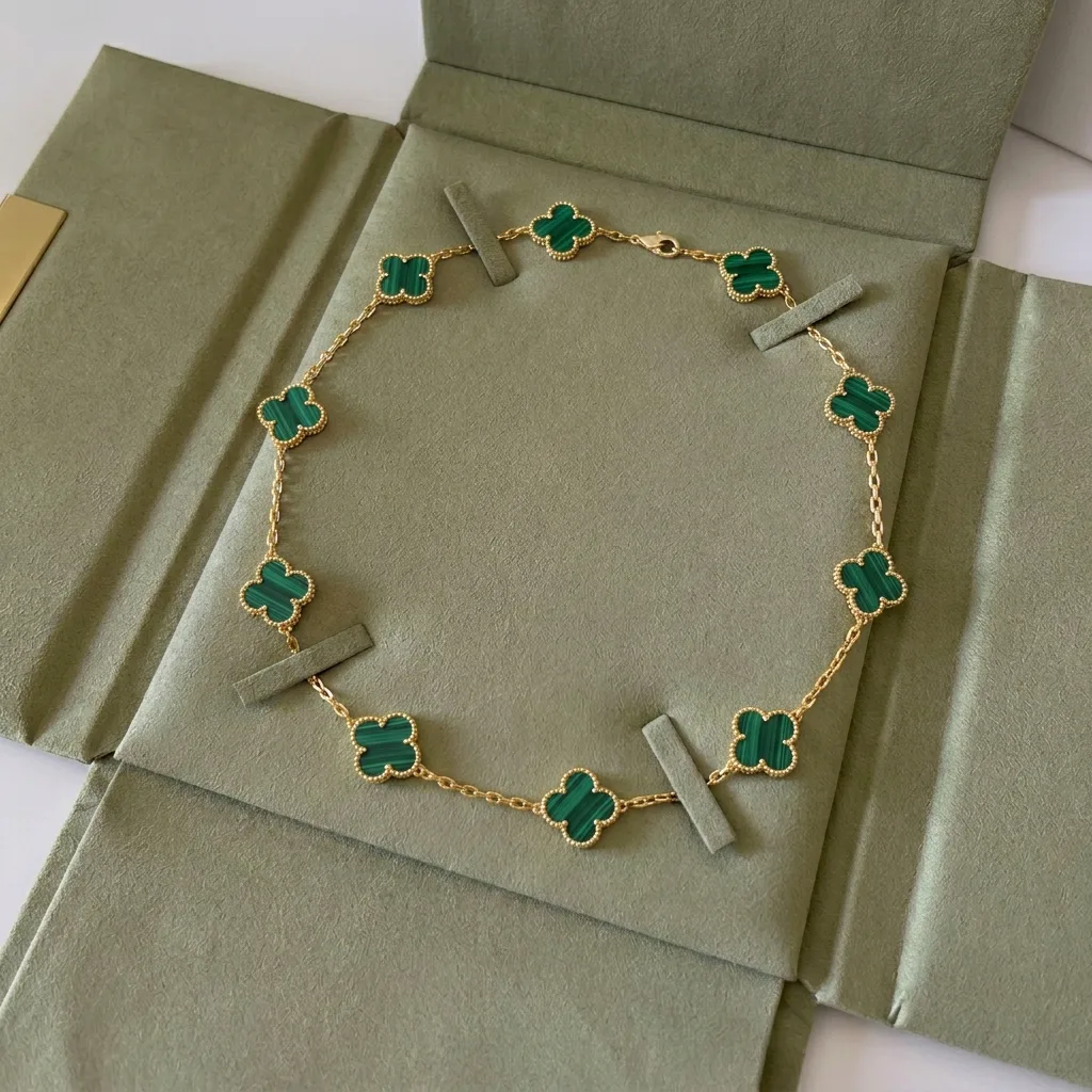 Multi Clover Green VC Necklace
