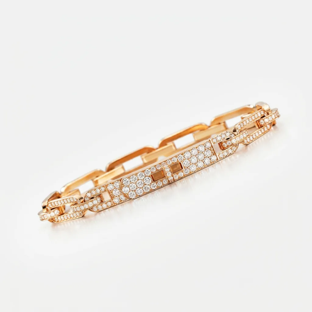 Classy Hemes Full Diamanté Chain ( in gold, silver & rose gold )