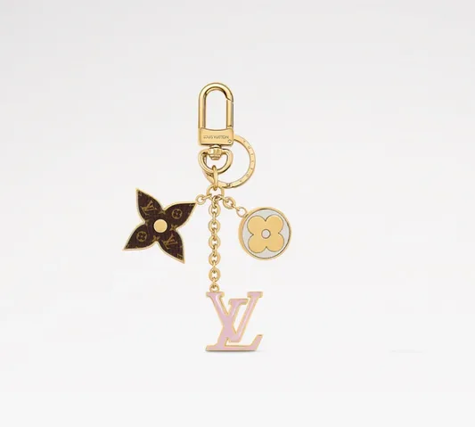 Almira Pink Floral Key Chain