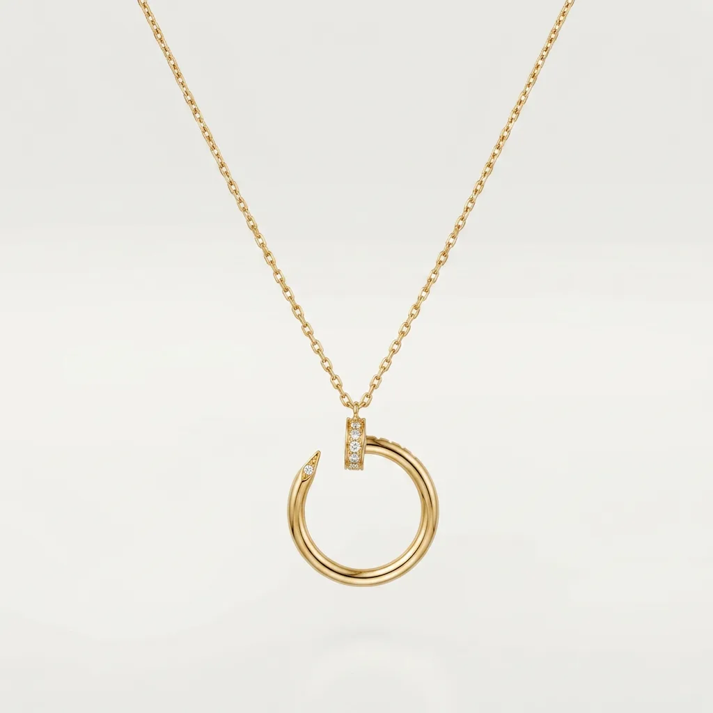 Nail Pendant Necklace (in gold & silver)