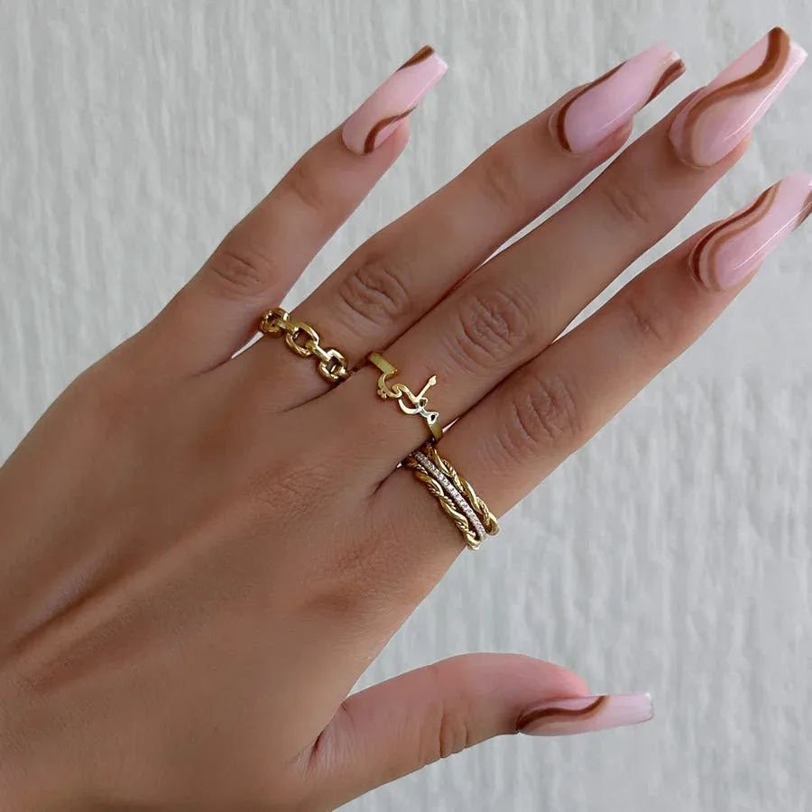 Arabic Custom Name Ring (gold & silver & rose gold)