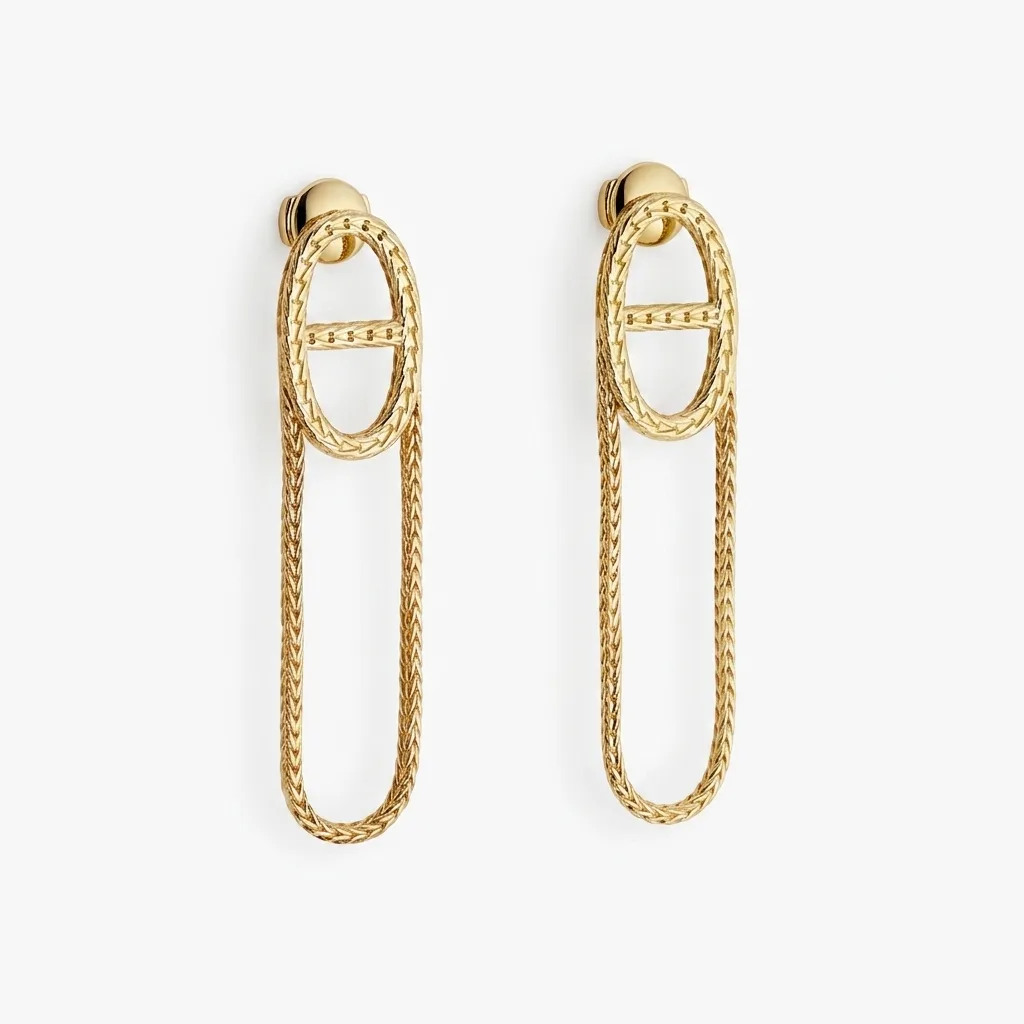 Classy H’emes Earrings ( in gold & silver)