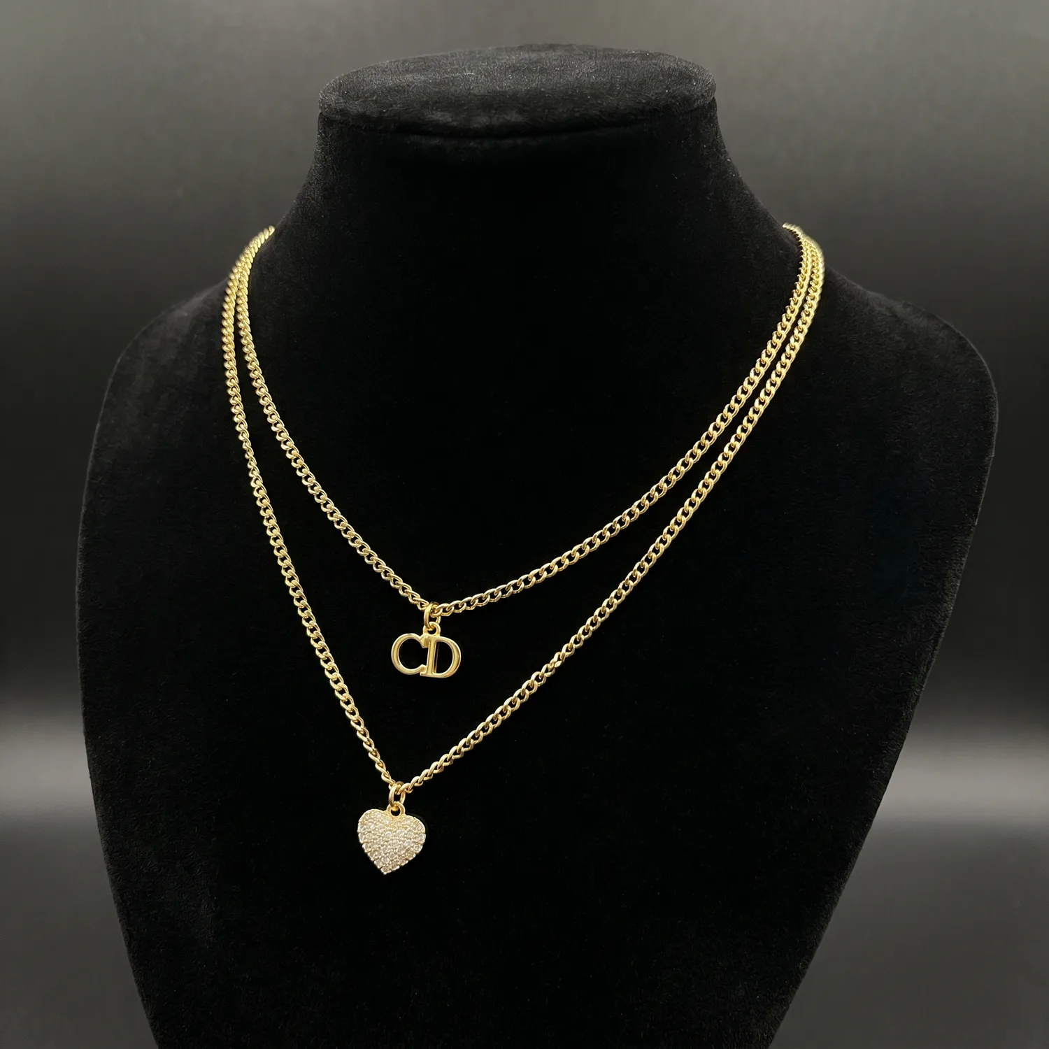 Dahlia Clair Necklace (in silver & gold)