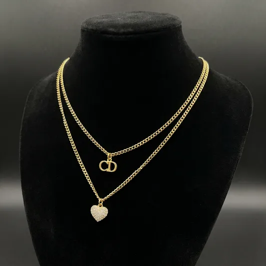 Dahlia Clair Necklace (in silver & gold)