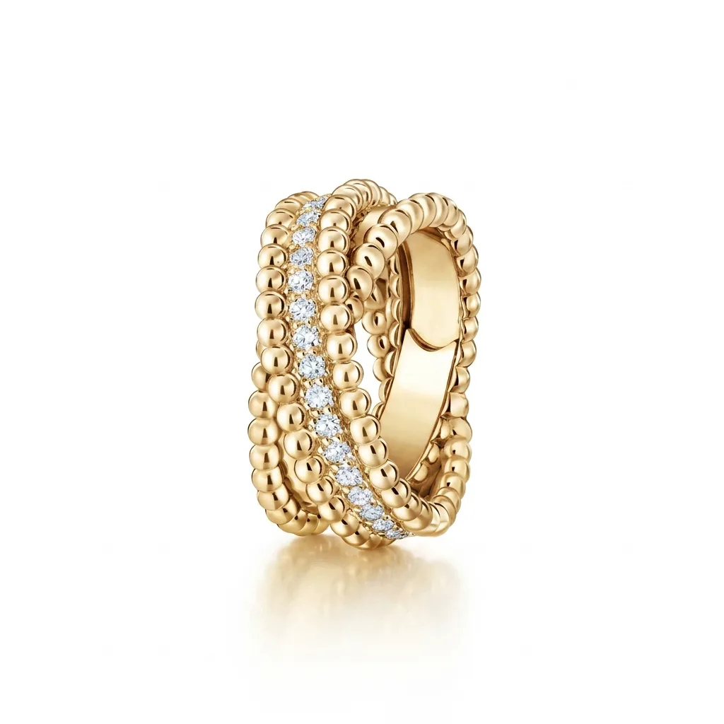 Maya VC Diamanté Sterling Ring (in gold, silver & rose gold)