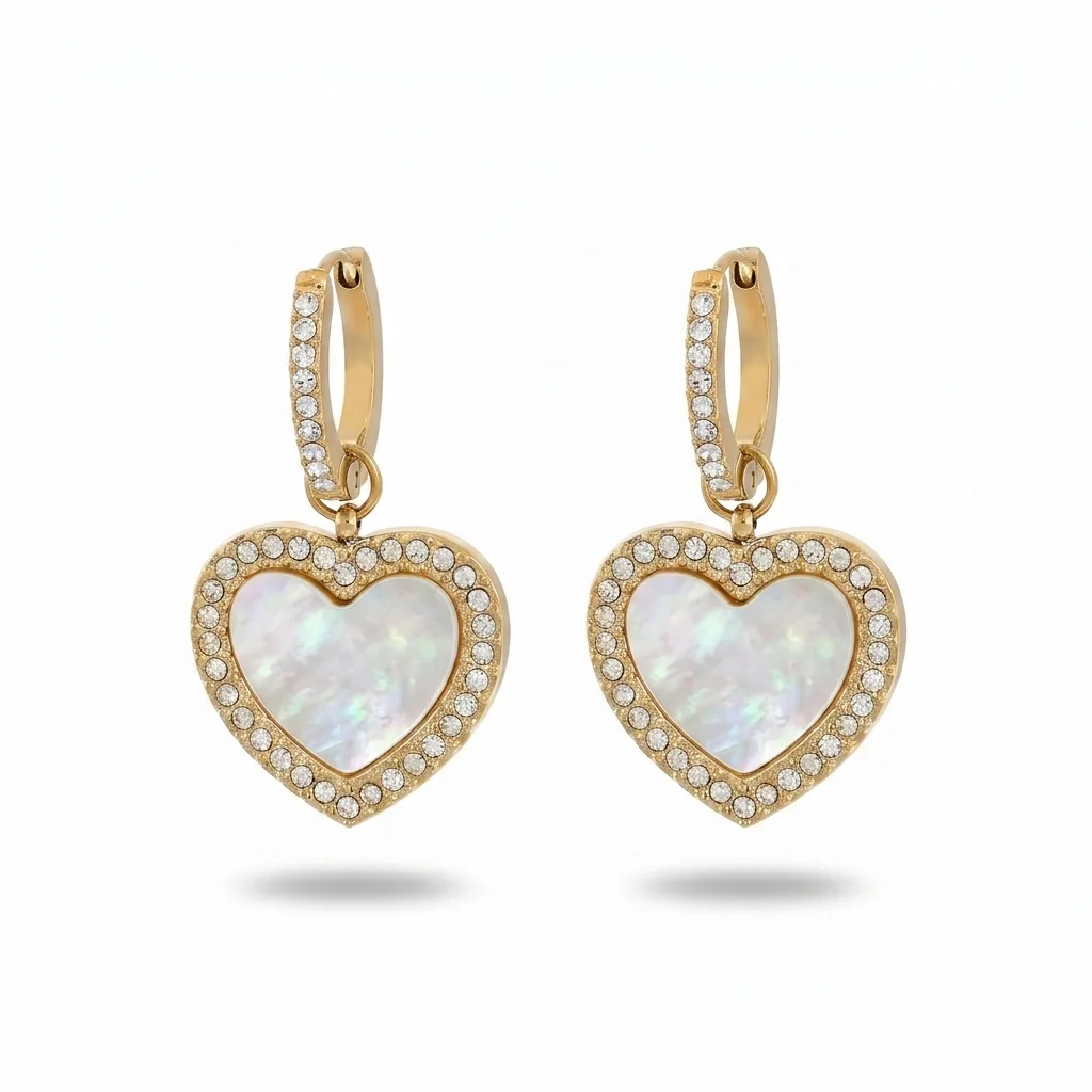Mia Amor Heart Earrings (all colours)