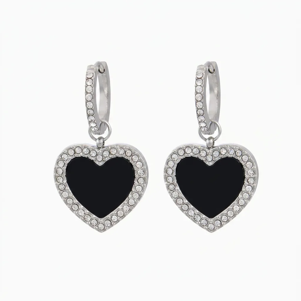 Mia Amor Heart Earrings (all colours)