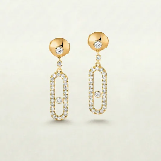 Molly Diamanté Hoop Earrings