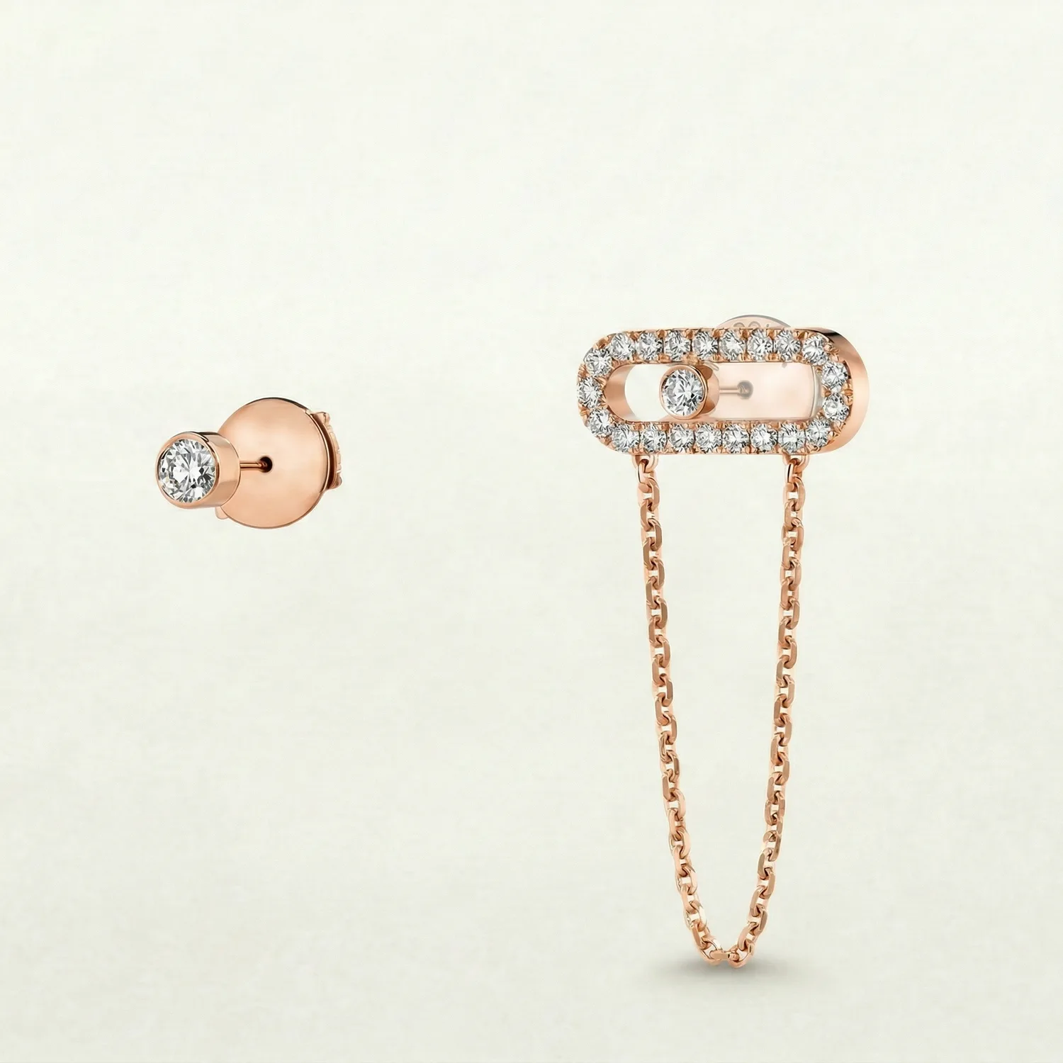 Molly Diamanté Chain Layering Earring