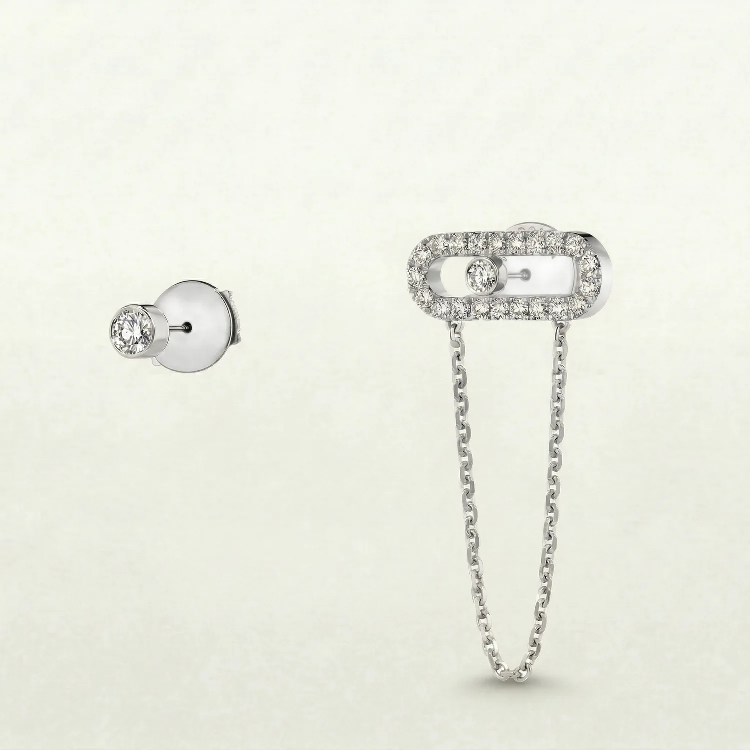 Molly Diamanté Chain Layering Earring