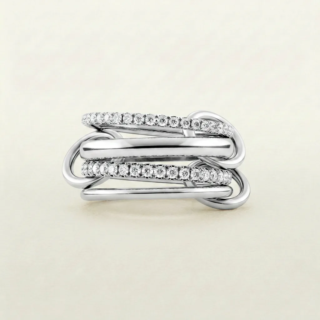 Aria Stacked Ring (in gold & silver)