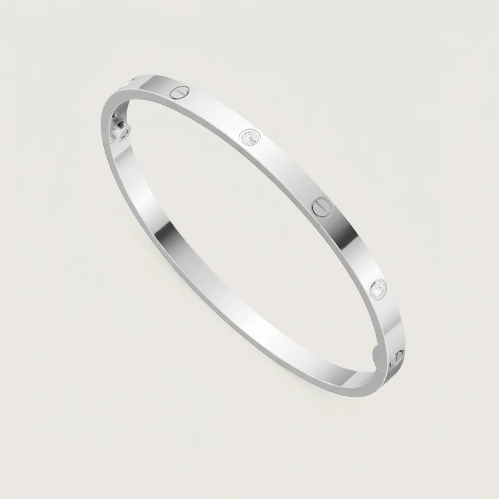 Allana C Half diamanté bracelet (fine) (all colours)