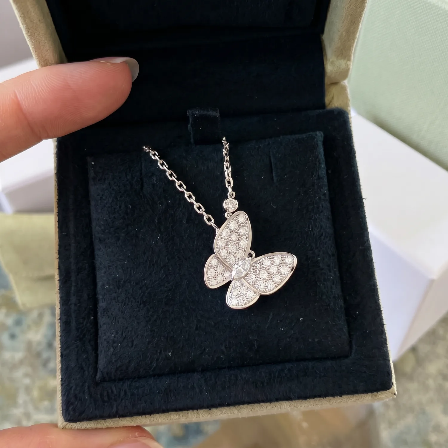 Butterfly VC Necklace (in gold & silver)