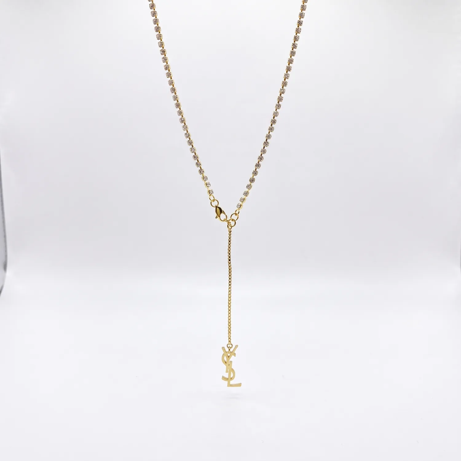 Yves Diamante Drop Down Necklace