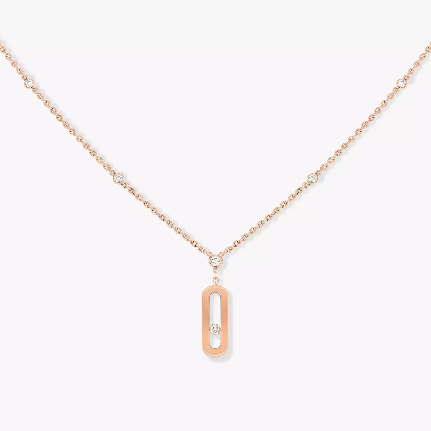 Mollyanne Rose Gold Uno Long Necklace
