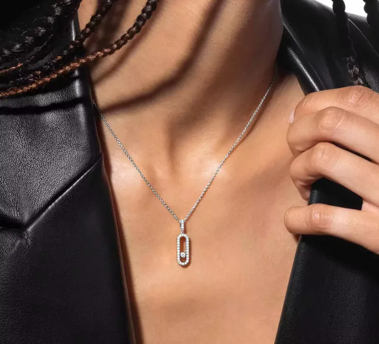 Mollyanne Uno Long Necklace (in gold & silver)