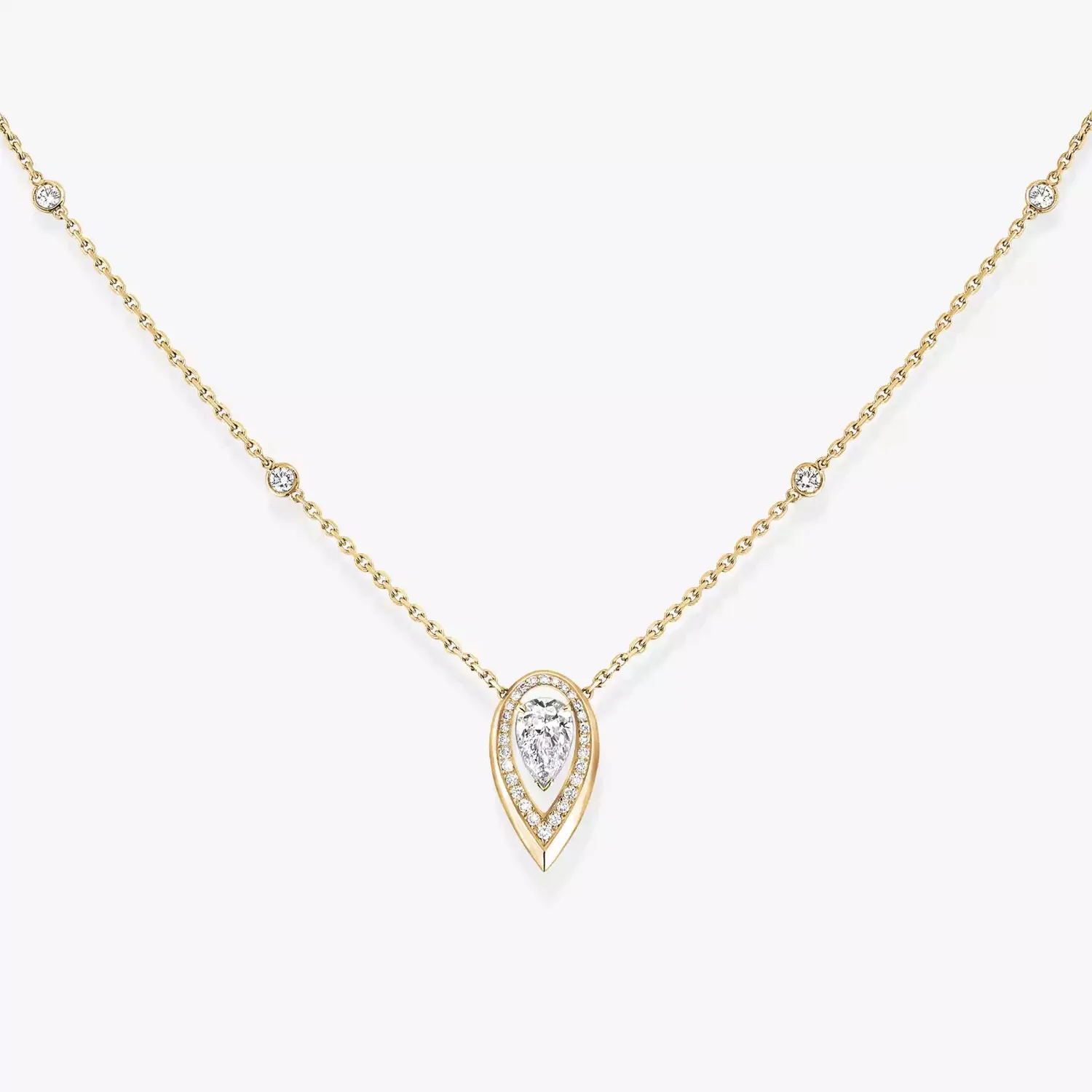 Mollyanne Ice Gold Necklace